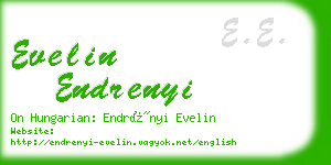 evelin endrenyi business card